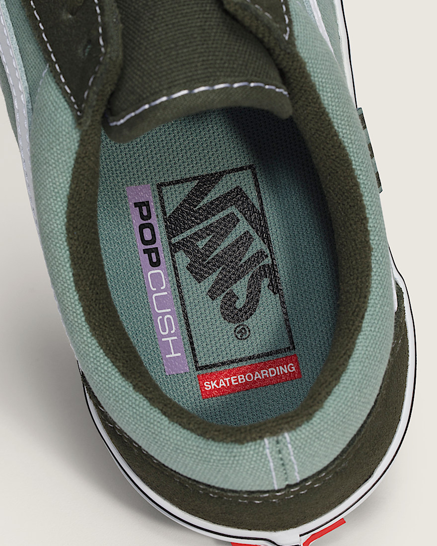Skate Old Skool Shoe VANS Obsidian Fern Green ALT4