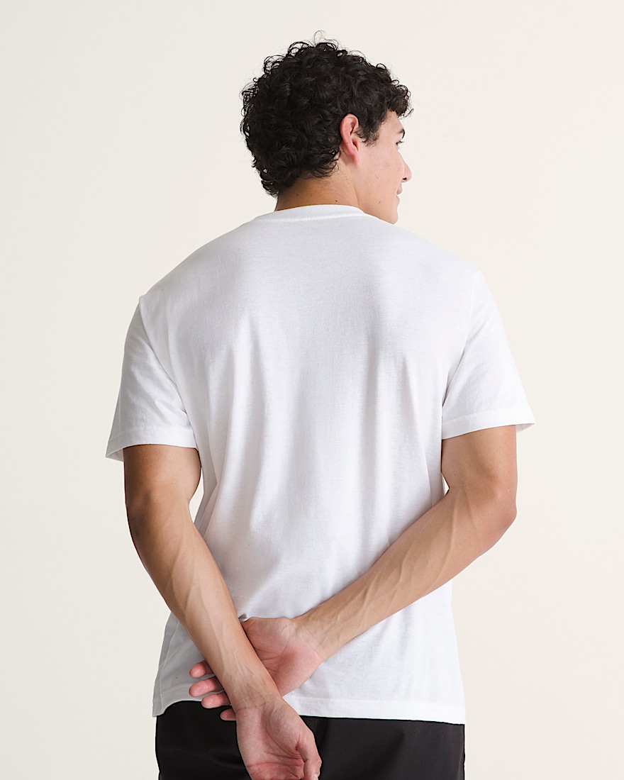New Left Chest TShirt VANS White  Black ALT3