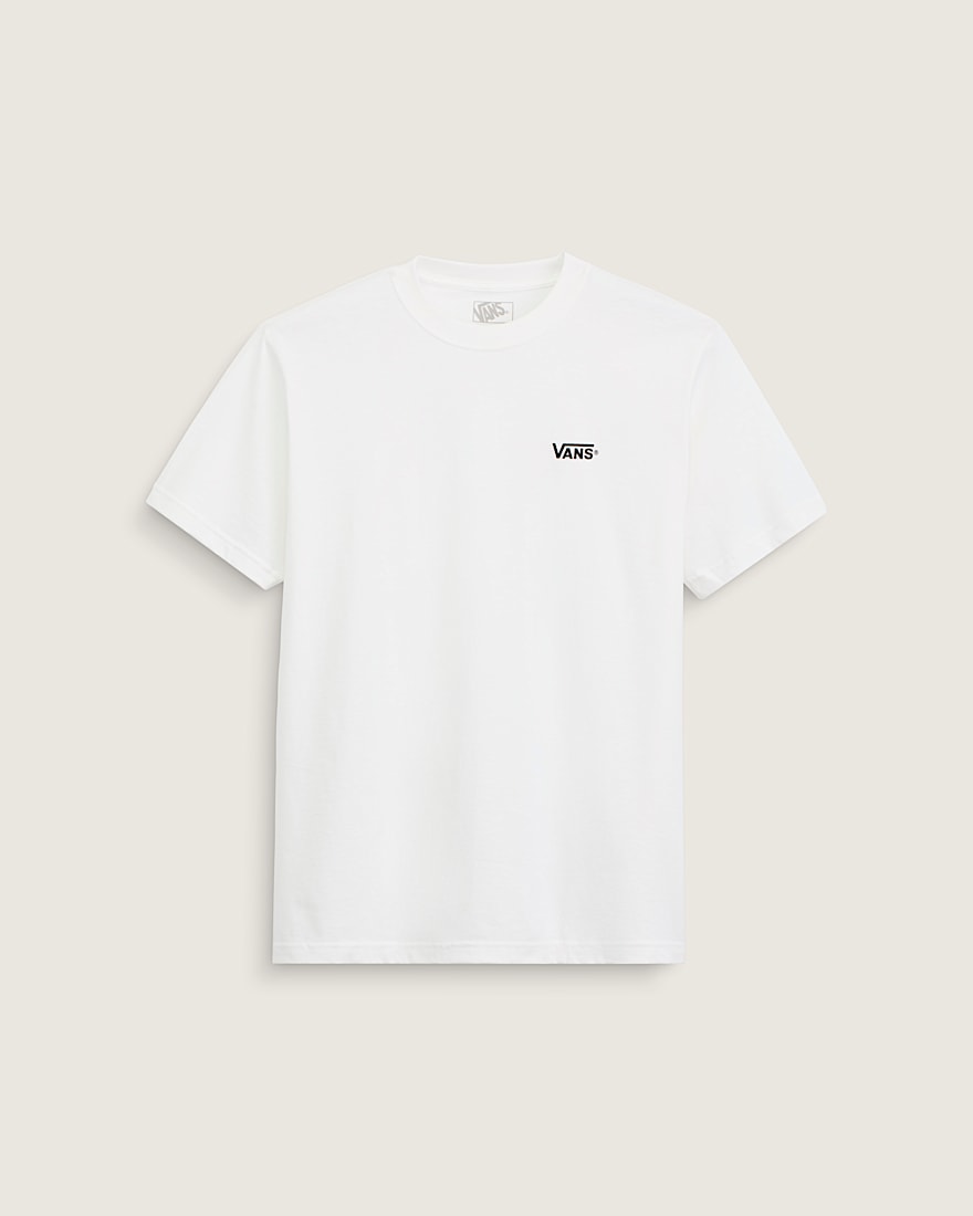 New Left Chest TShirt VANS White  Black HERO