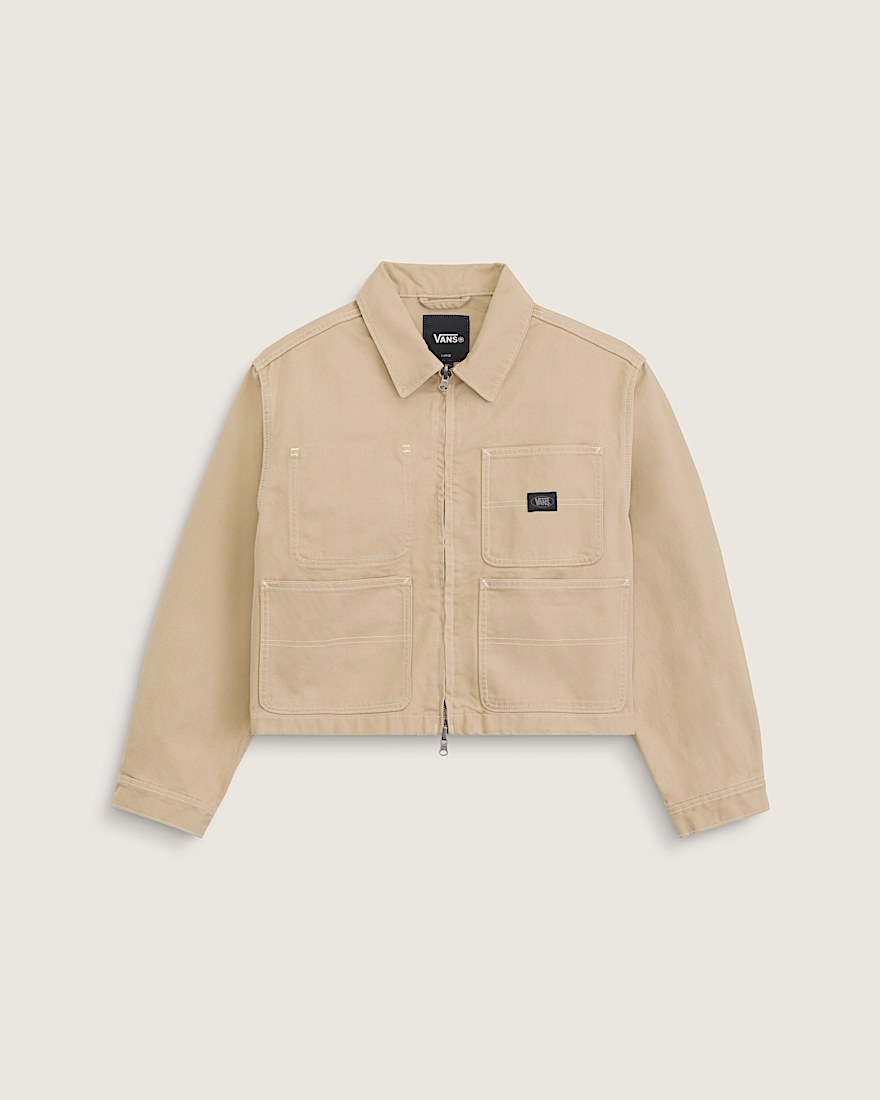 Emily Boxy Workwear Jacket VANS Incense Brown HERO