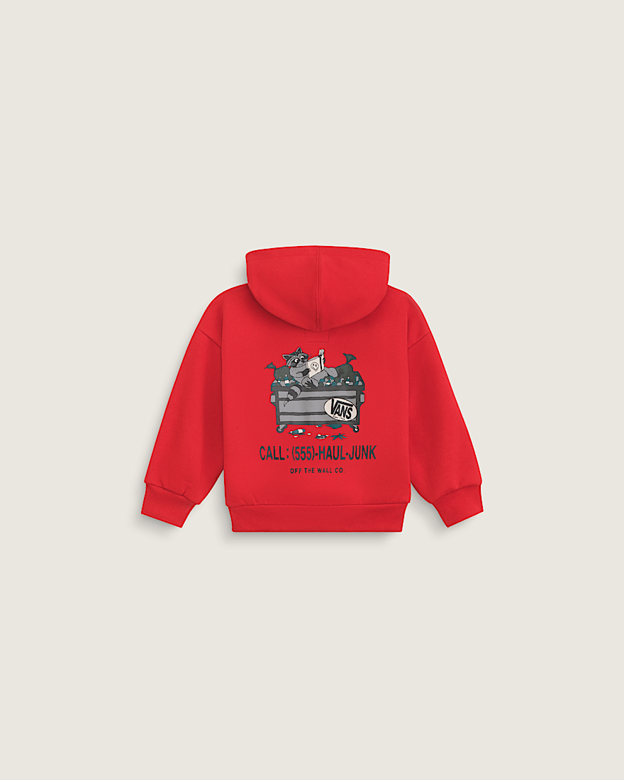 Little Kids Dumpster Raccoon Zip Hoodie VANS Racing Red HERO