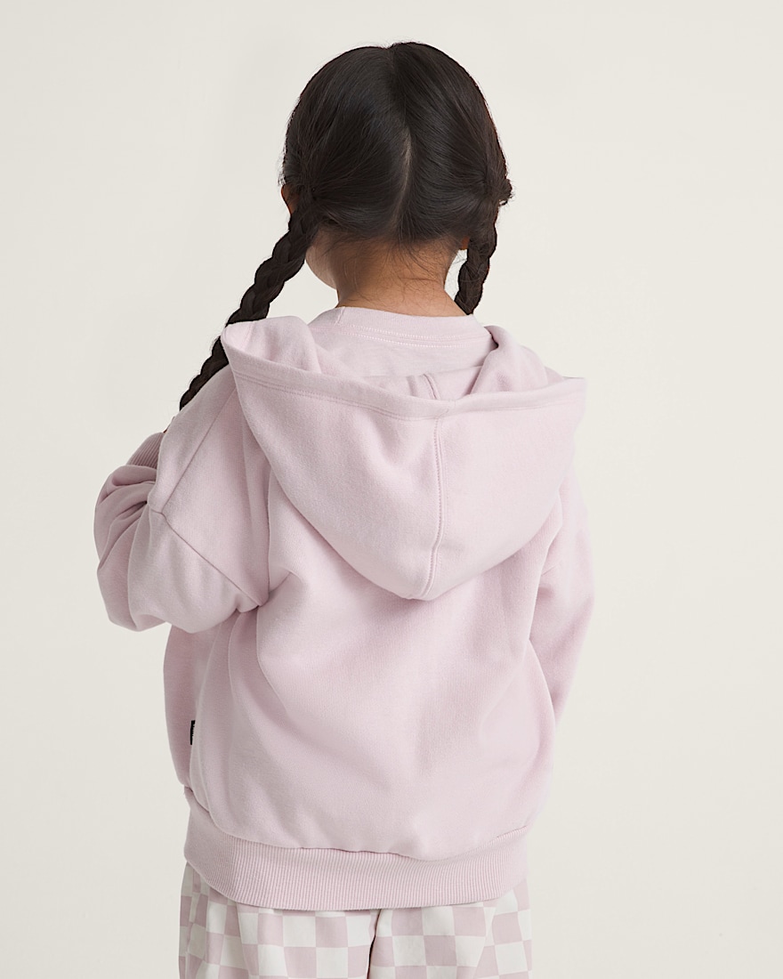 Little Kids Vans Sun Zip Hoodie VANS Pale Petal Pink ALT3