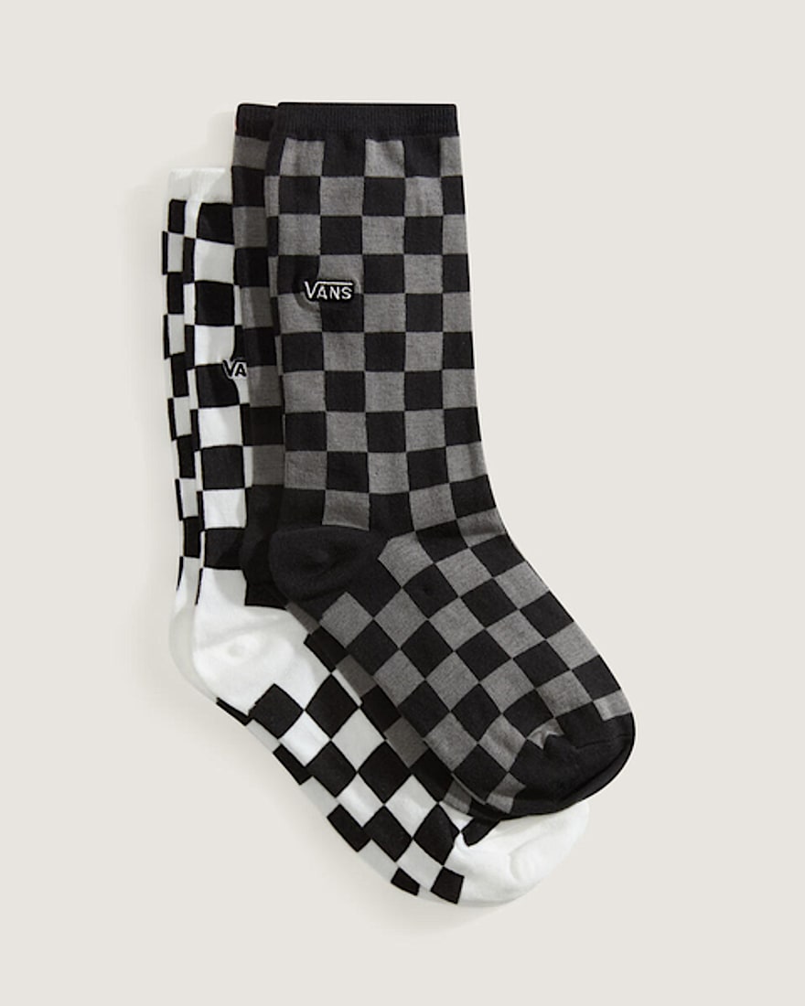 Kids Ticker Crew Socks VANS Black White ALT1