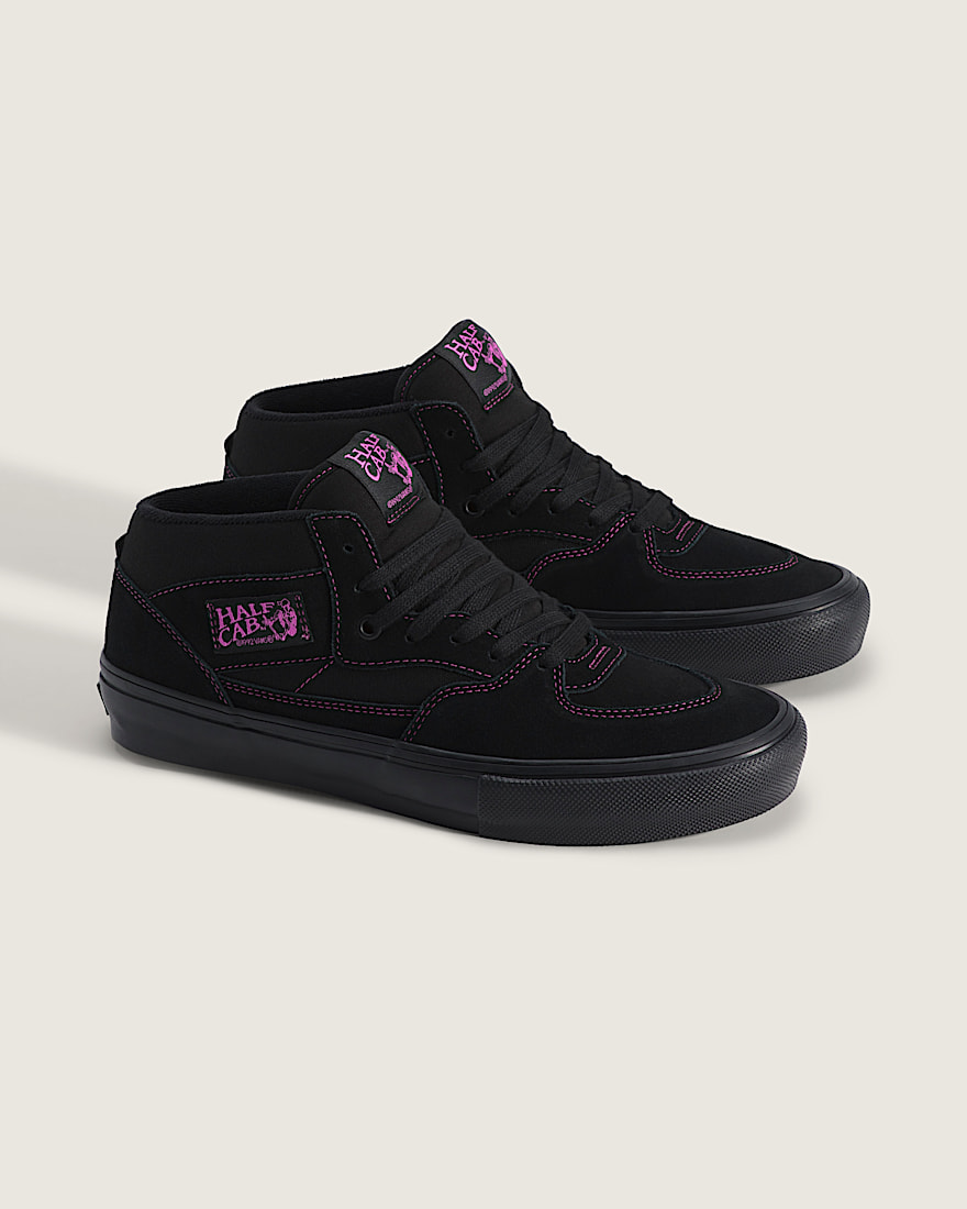 Skate Half Cab Shoe VANS Black Magenta Pink ALT1