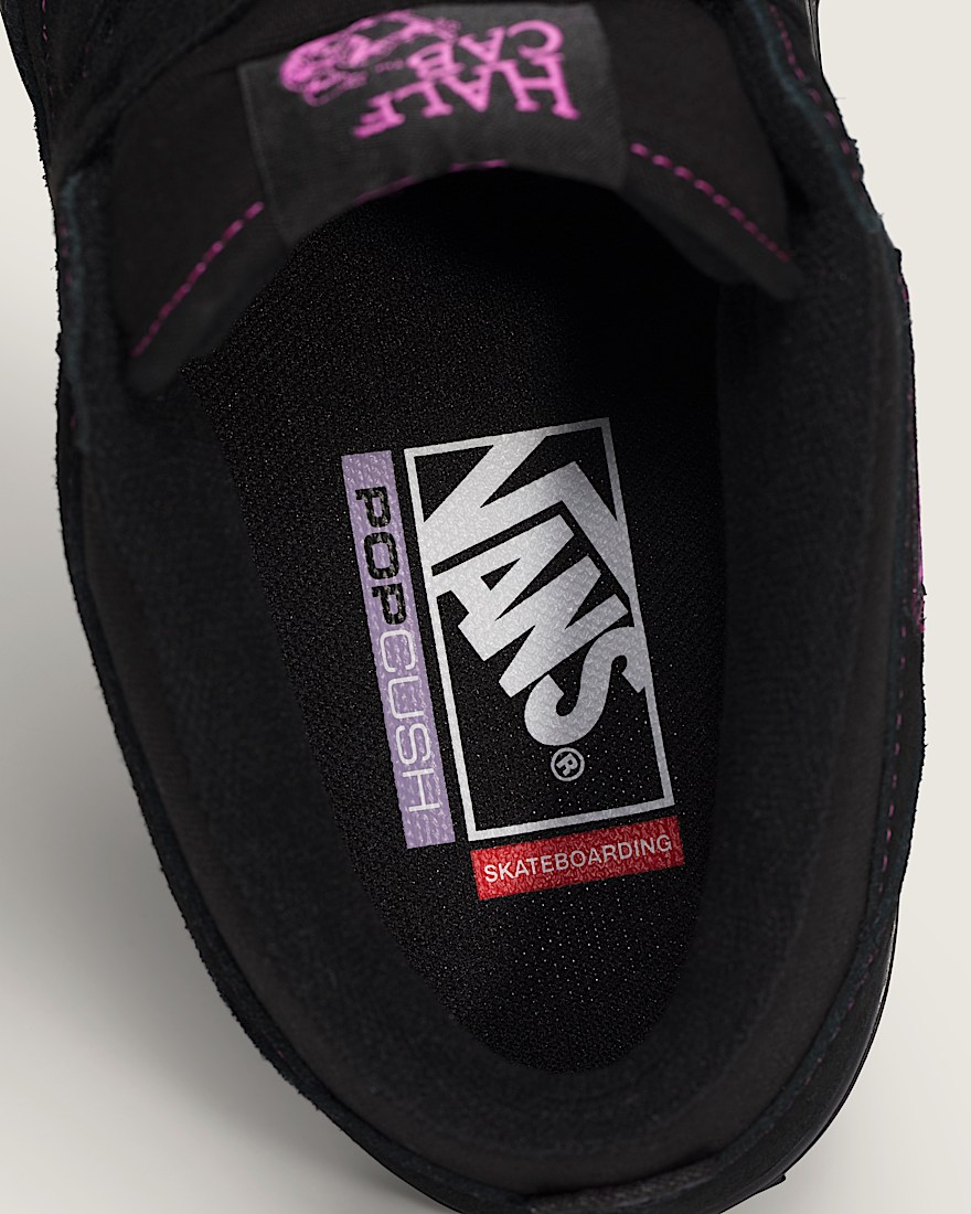Skate Half Cab Shoe VANS Black Magenta Pink ALT4