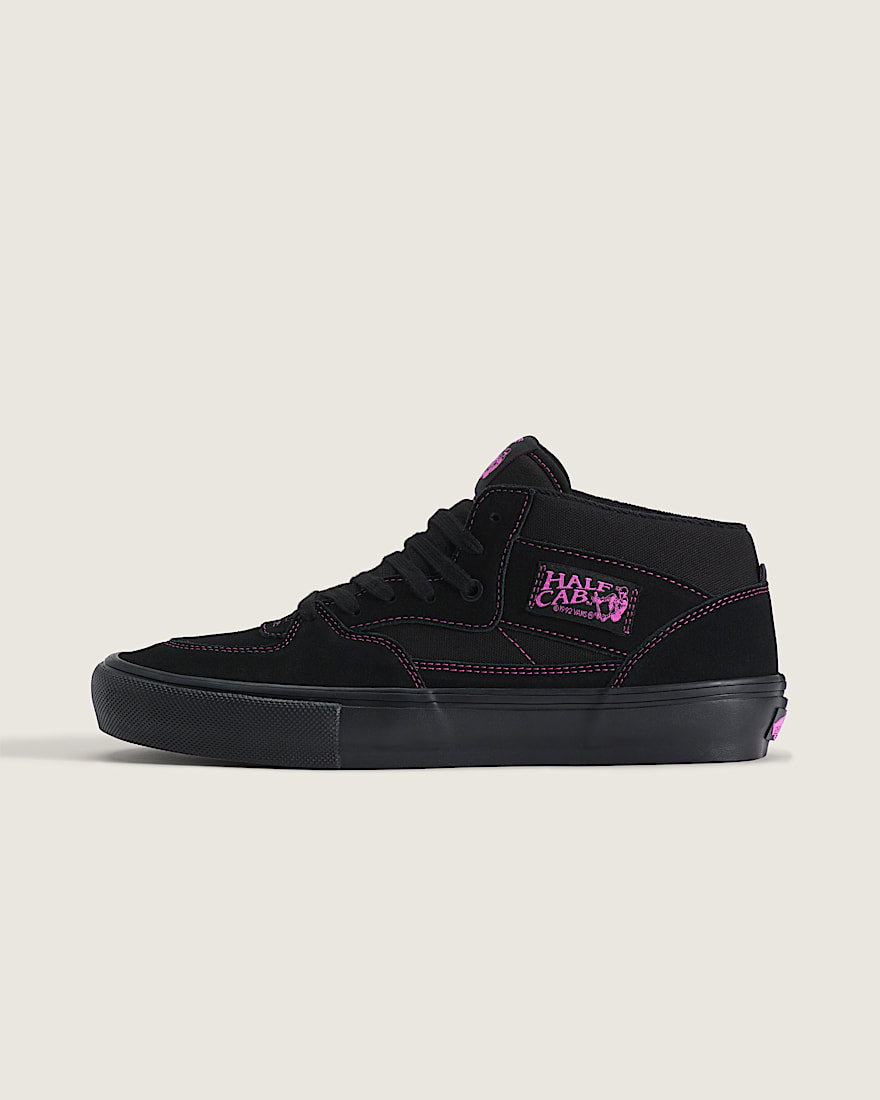 Skate Half Cab Shoe VANS Black Magenta Pink HERO
