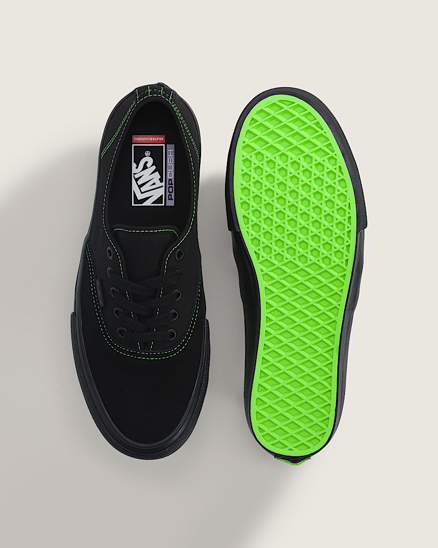 Skate Authentic Shoe VANS Black Green Gecko ALT2