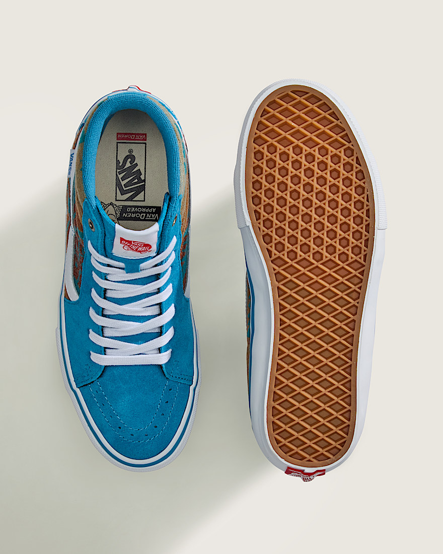 Van Doren Approved x All Nations Skate Sk8Hi Shoe VANS Blue Moon ALT2
