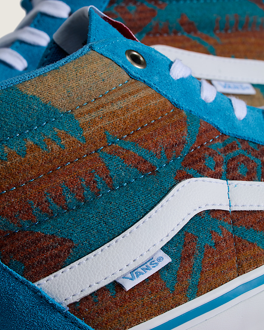 Van Doren Approved x All Nations Skate Sk8Hi Shoe VANS Blue Moon ALT4