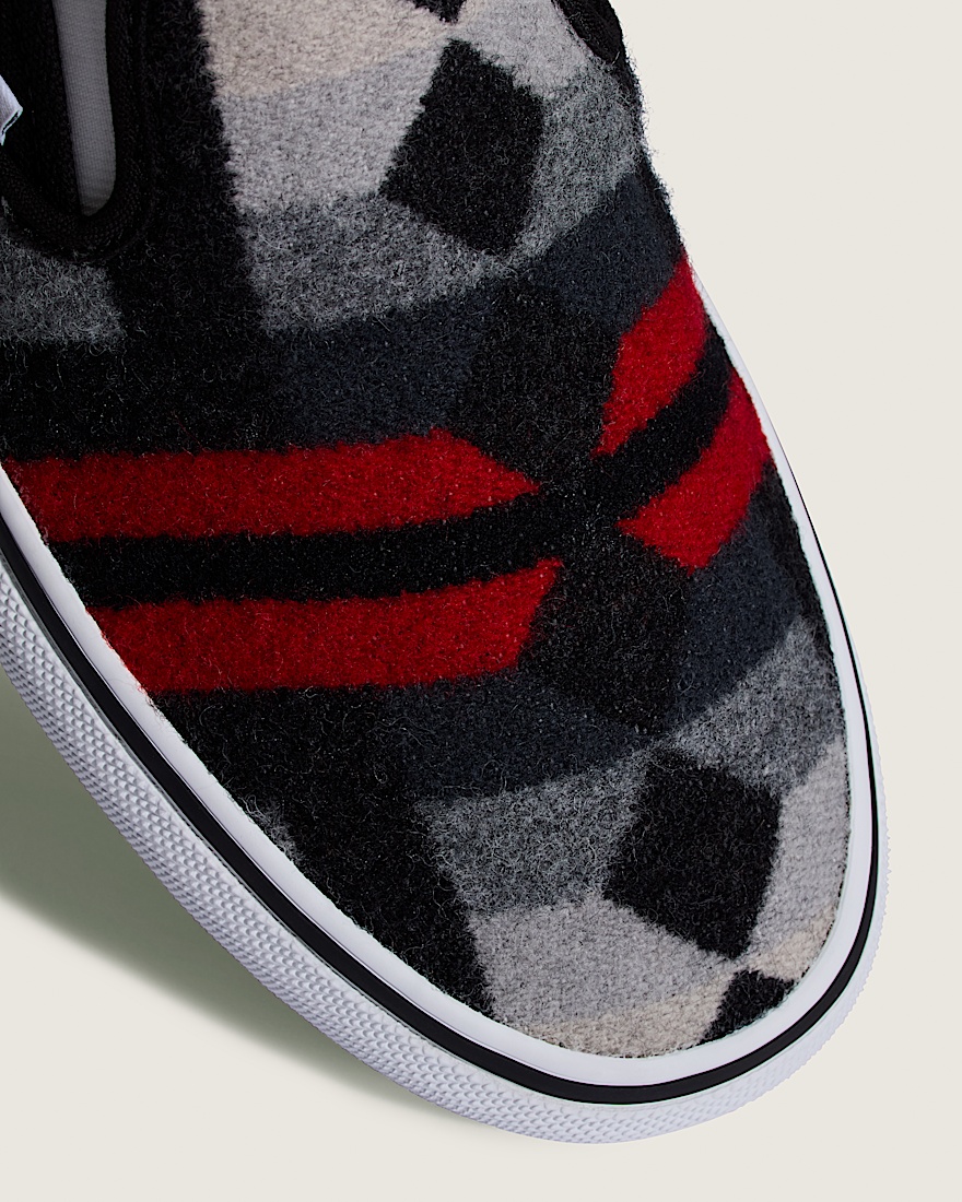 Van Doren Approved x All Nations Skate SlipOn Shoe VANS Black  White ALT5