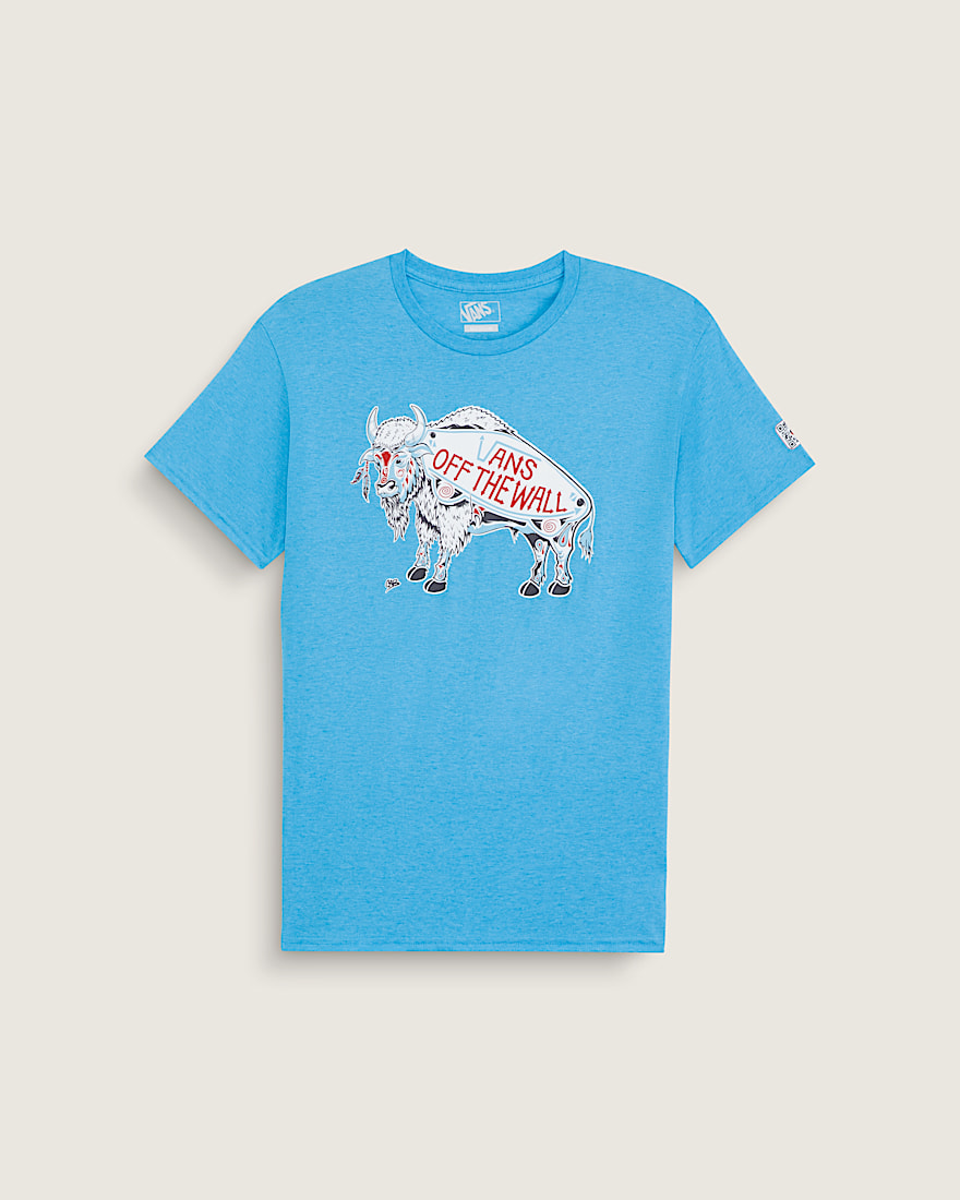 Van Doren Approved X All Nations TShirt VANS Blue HERO