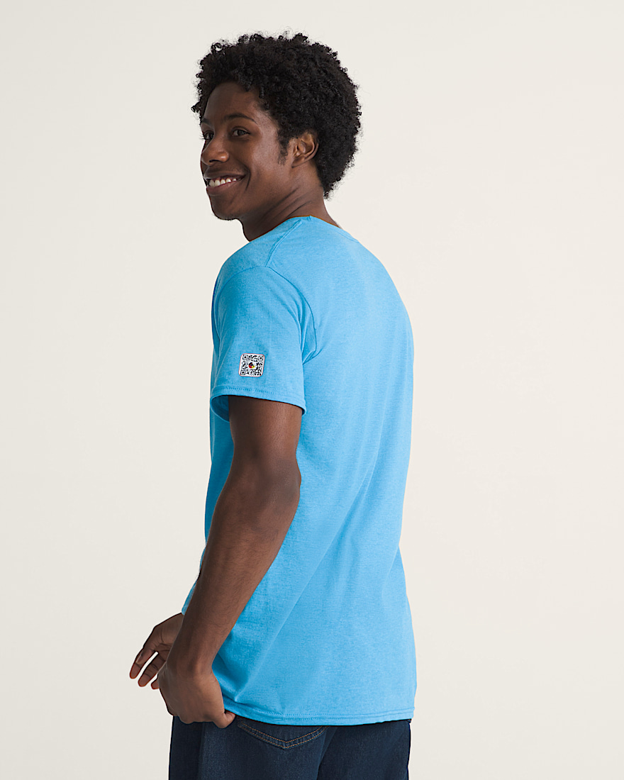 Van Doren Approved X All Nations TShirt VANS Blue ALT3