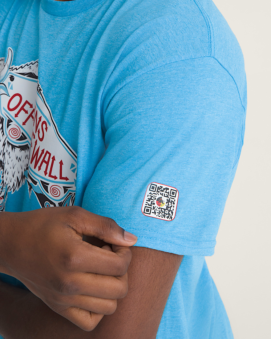Van Doren Approved X All Nations TShirt VANS Blue ALT4