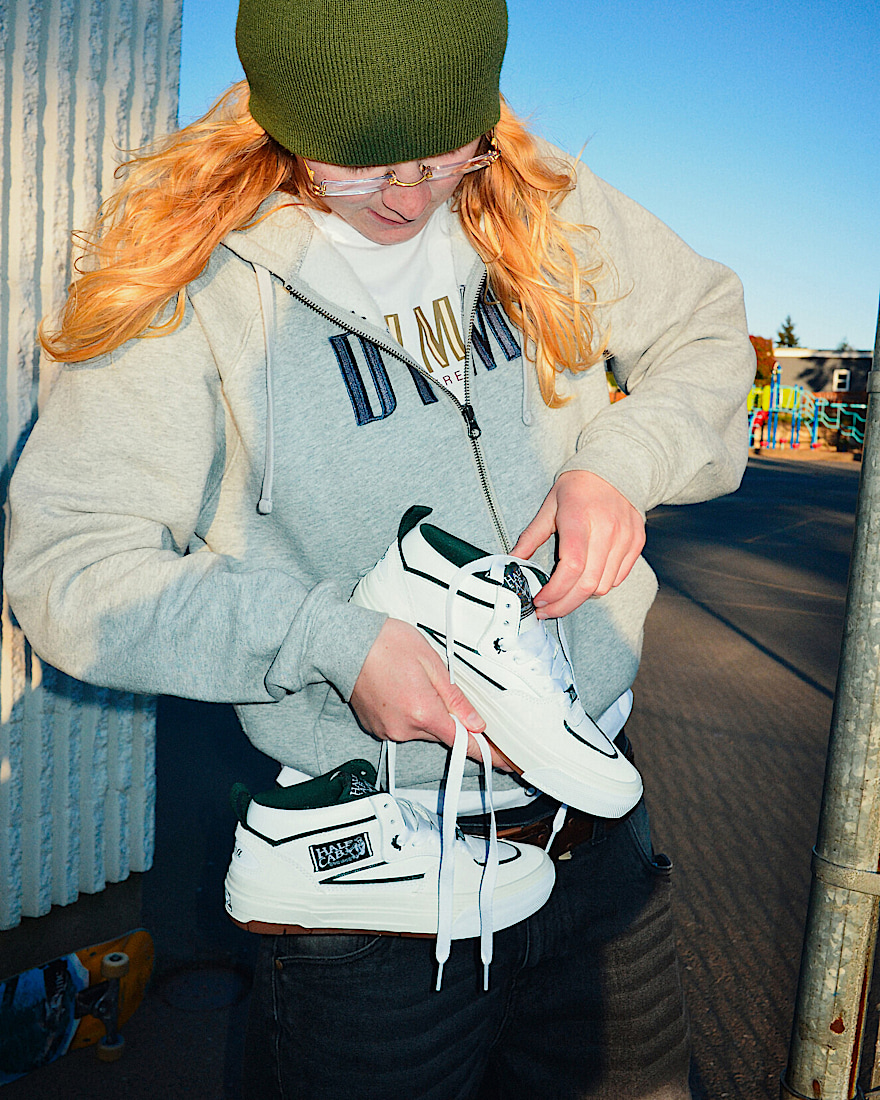 Skate Half Cab Wafflecup Shoe VANS Una Farrar Utility Block Blanc De Blanc ALT8