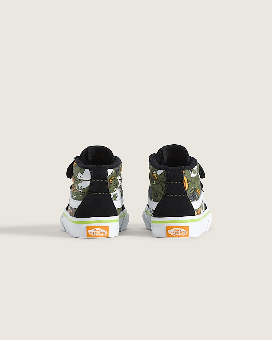 Toddler Sk8Mid V Halloween Shoe VANS Green Black Orange ALT3