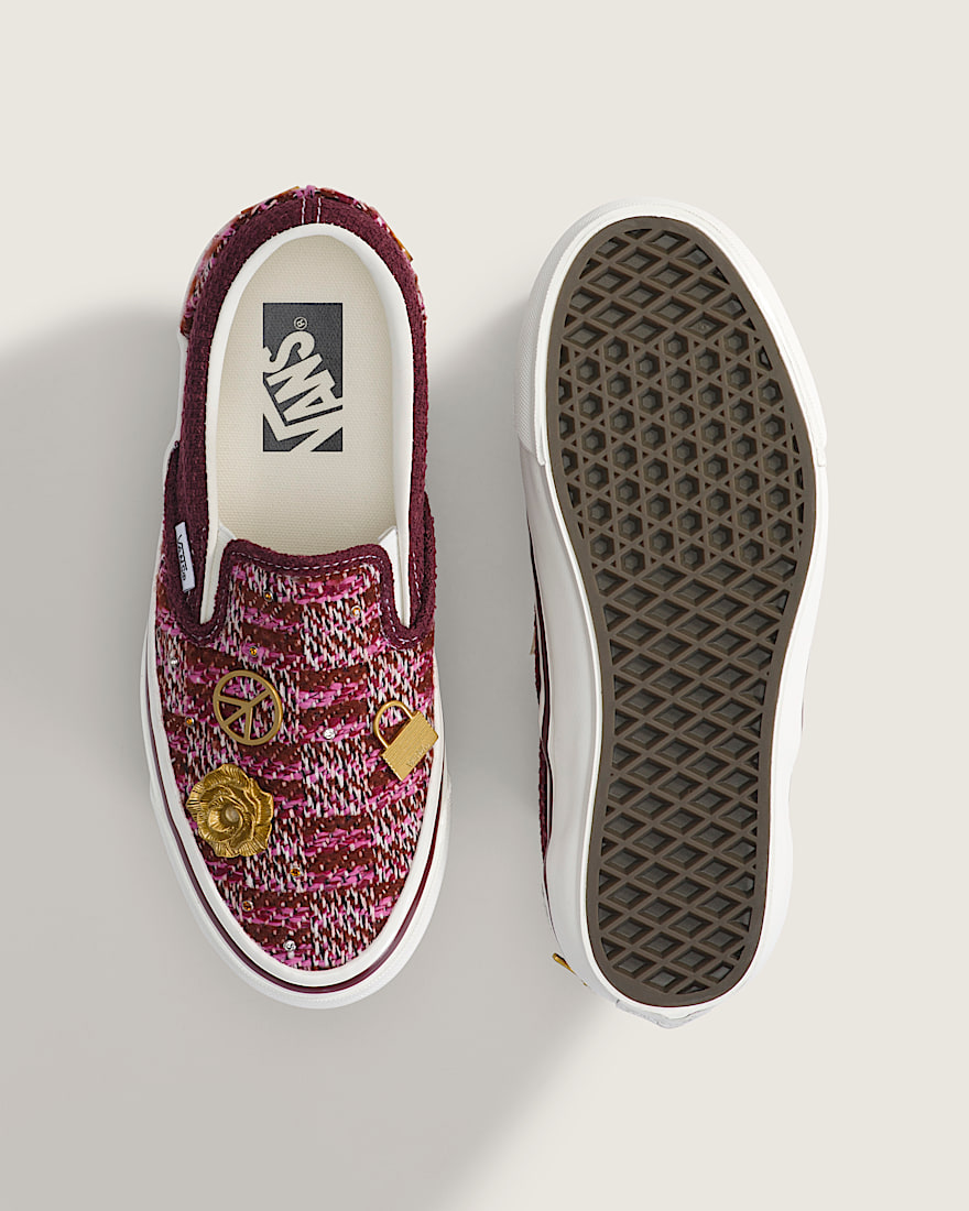 Premium Classic SlipOn Shoe VANS Brown  Pink ALT2