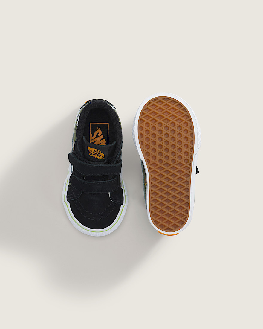 Toddler Sk8Mid V Halloween Shoe VANS Green Black Orange ALT2