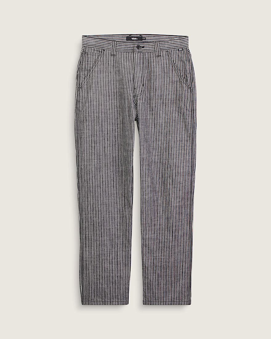 Chore Loose Stripe Denim Pants VANS Black White HERO