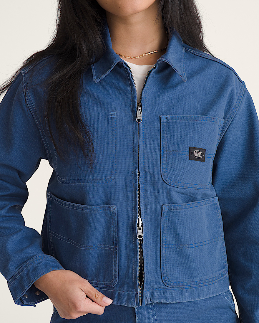 Emily Boxy Workwear Jacket VANS True Navy Blue ALT5