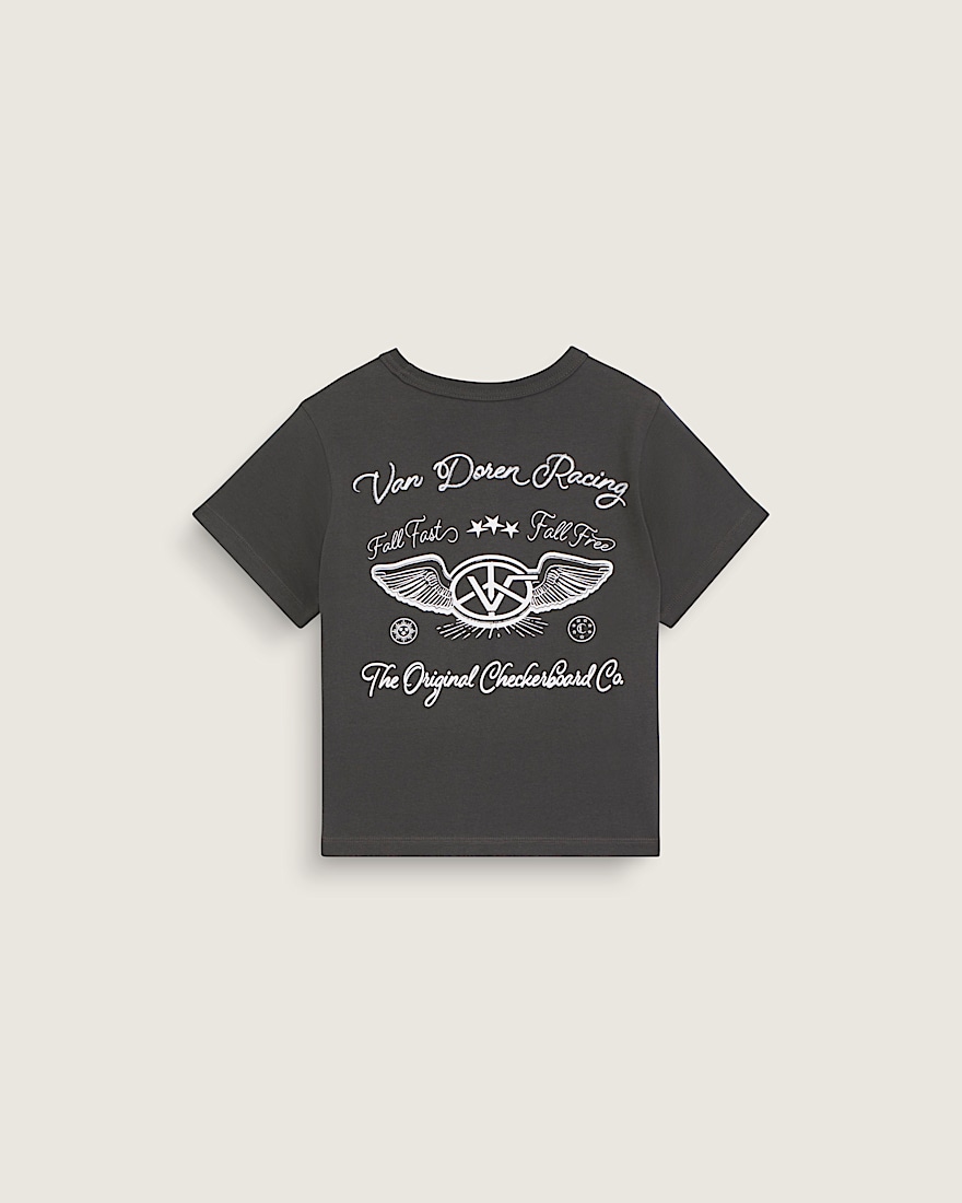 Kids Van Doren Racing TShirt VANS Faded Black HERO