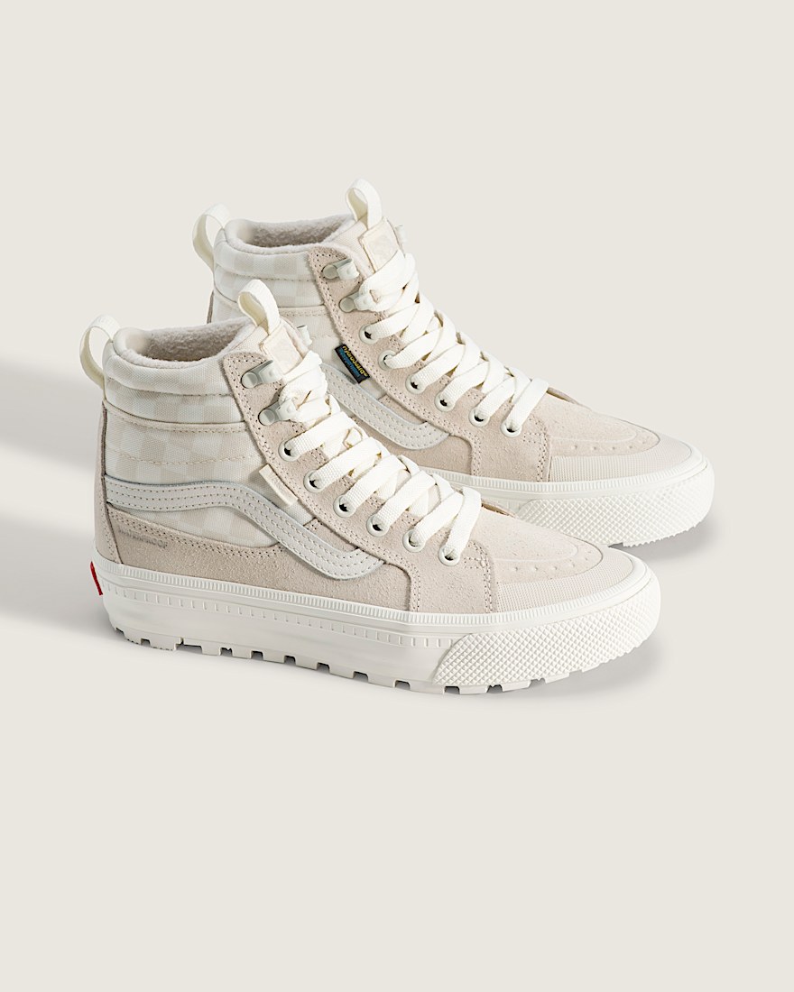 Sk8Hi Waterproof Insulated Shoe VANS Checkerboard Turtledove White ALT1