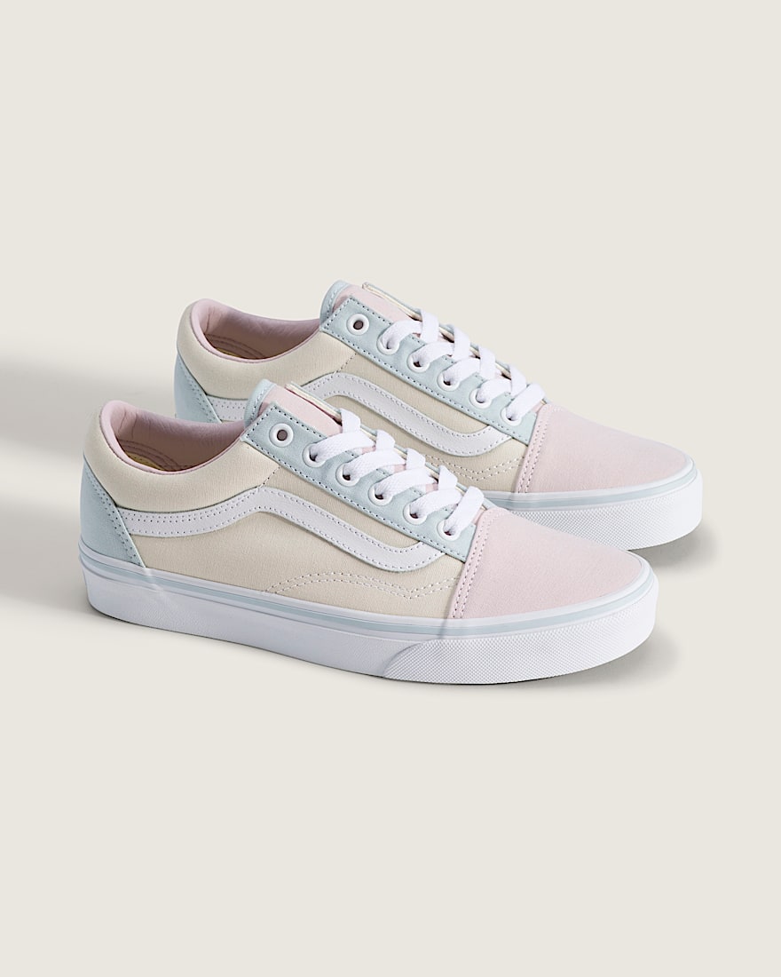 Old Skool Shoe VANS Marshmallow White  Dawn Mist Blue ALT1