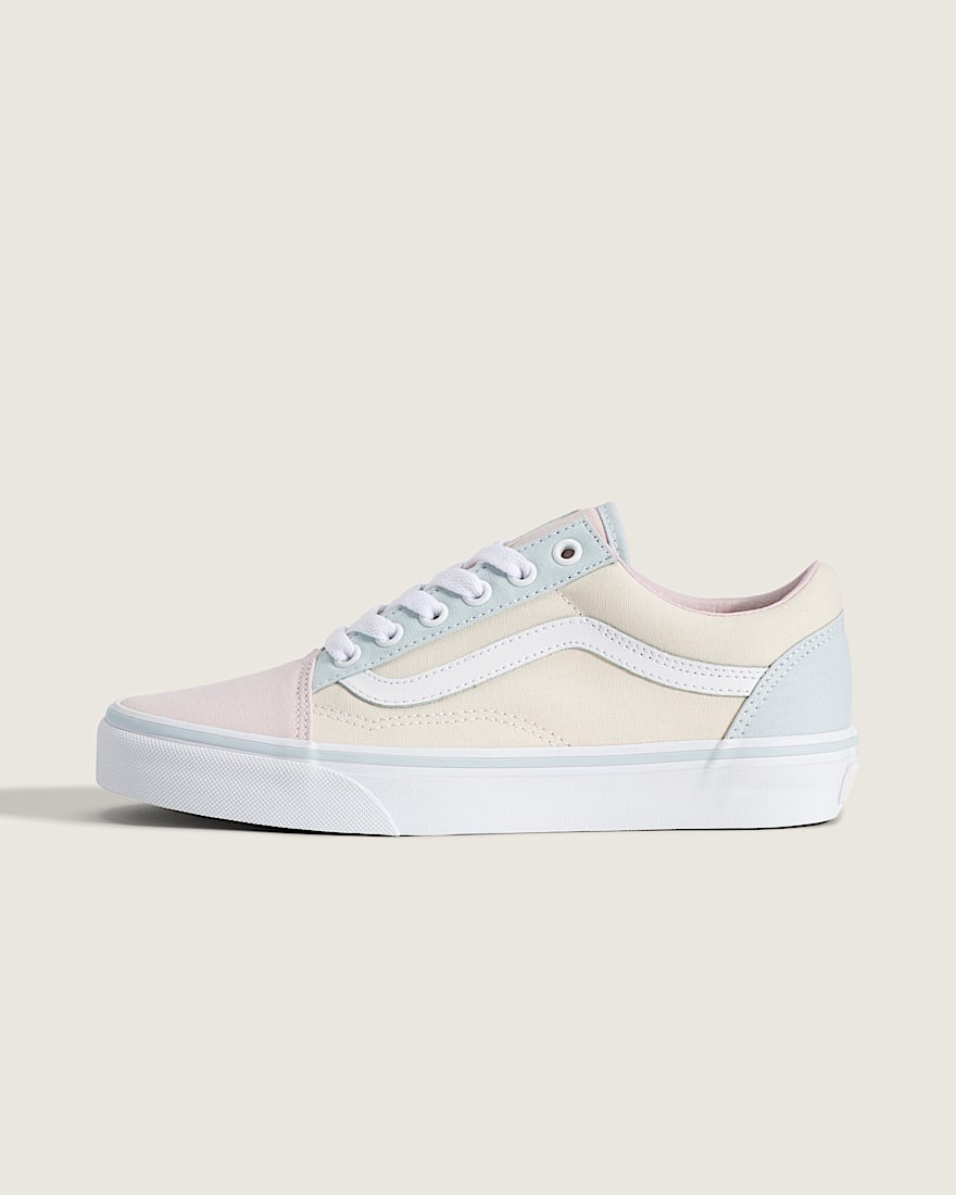 Old Skool Shoe VANS Marshmallow White  Dawn Mist Blue HERO