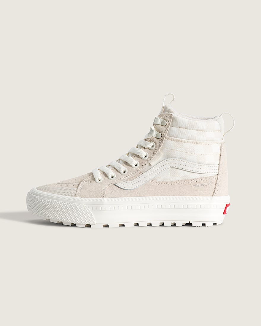 Sk8Hi Waterproof Insulated Shoe VANS Checkerboard Turtledove White HERO