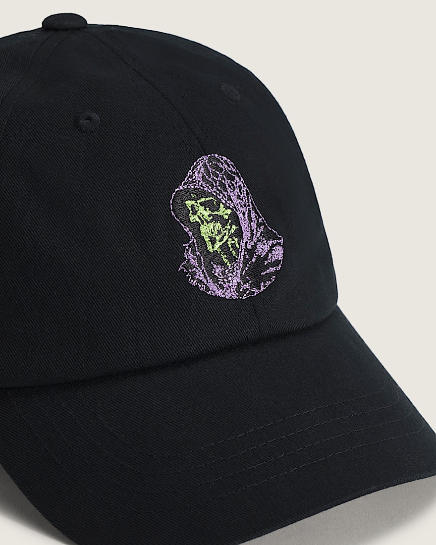 Webbed Reaper Curved Bill Jockey Hat VANS Black ALT1