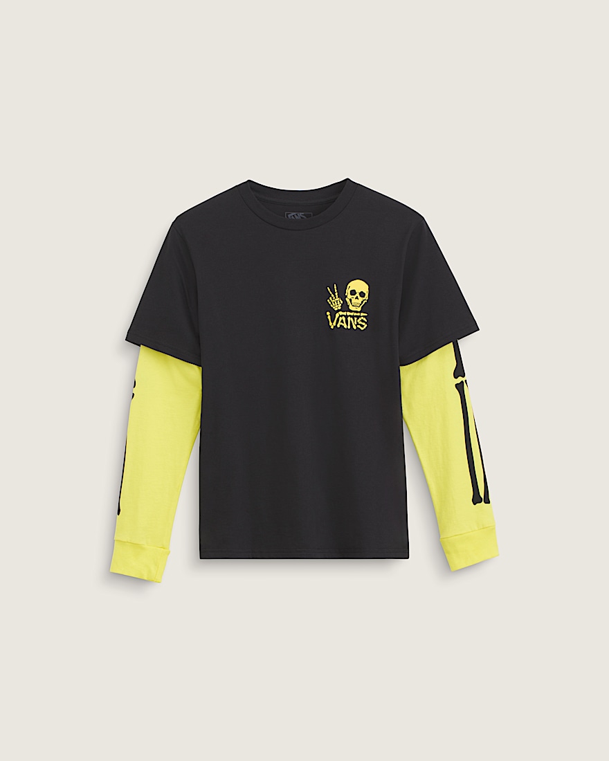 Kids Arm Bones Twofer Shirt VANS Black HERO