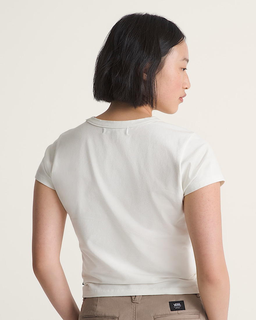 Jersey Knit Shirt VANS Marshmallow White ALT3