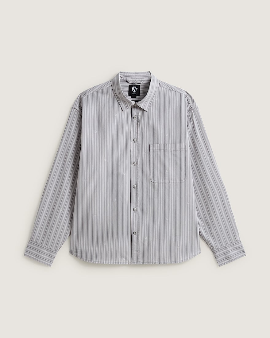 Vans X Rowan Striped Long Sleeve Shirt VANS Light Grey HERO