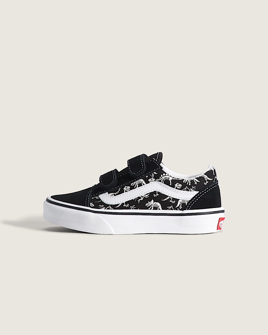 Little Kids Old Skool V Shoe VANS GlowintheDark  Black HERO