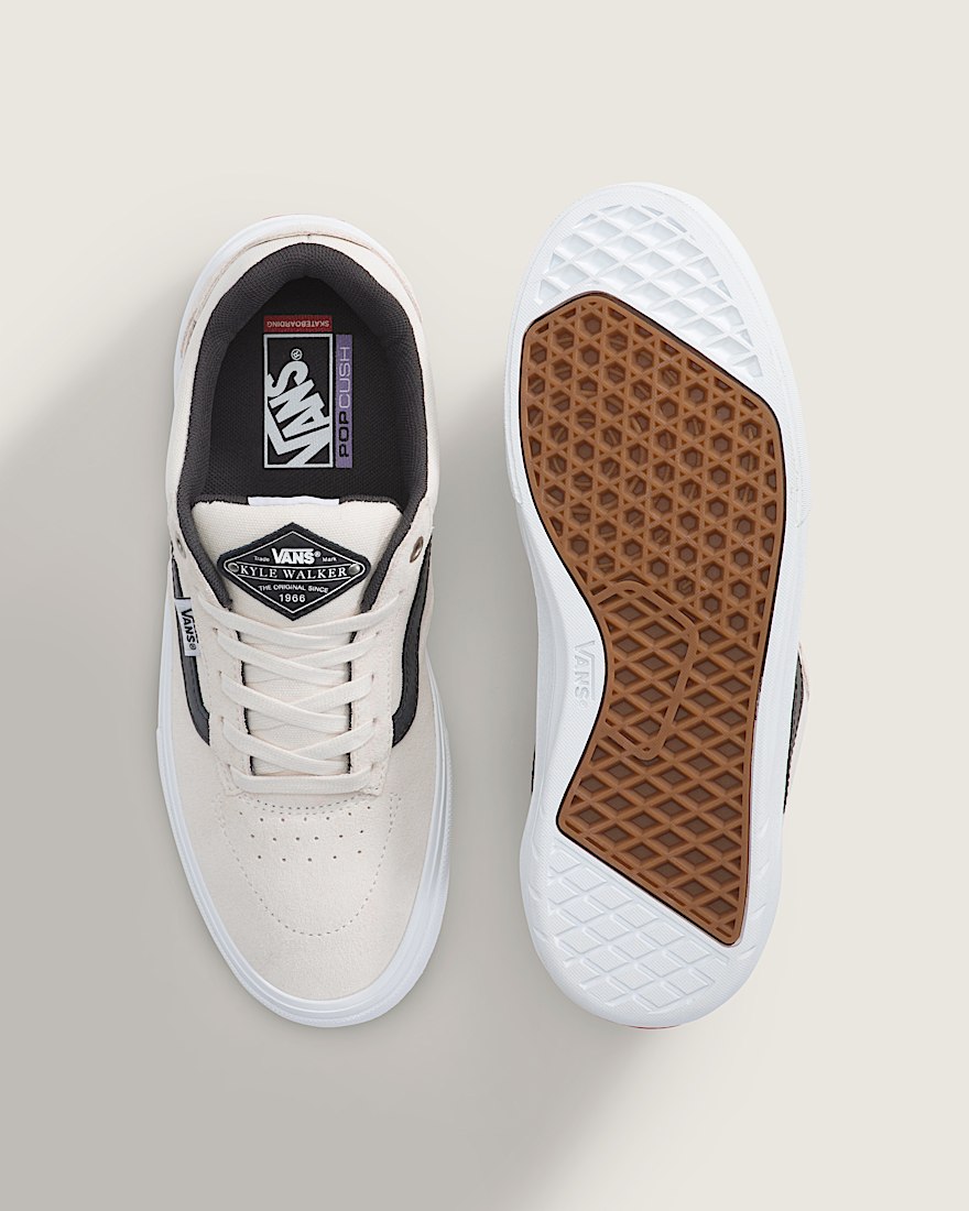 Chaussure Skate Kyle Walker Wafflecup VANS Blanc Gris Pistolet ALT2