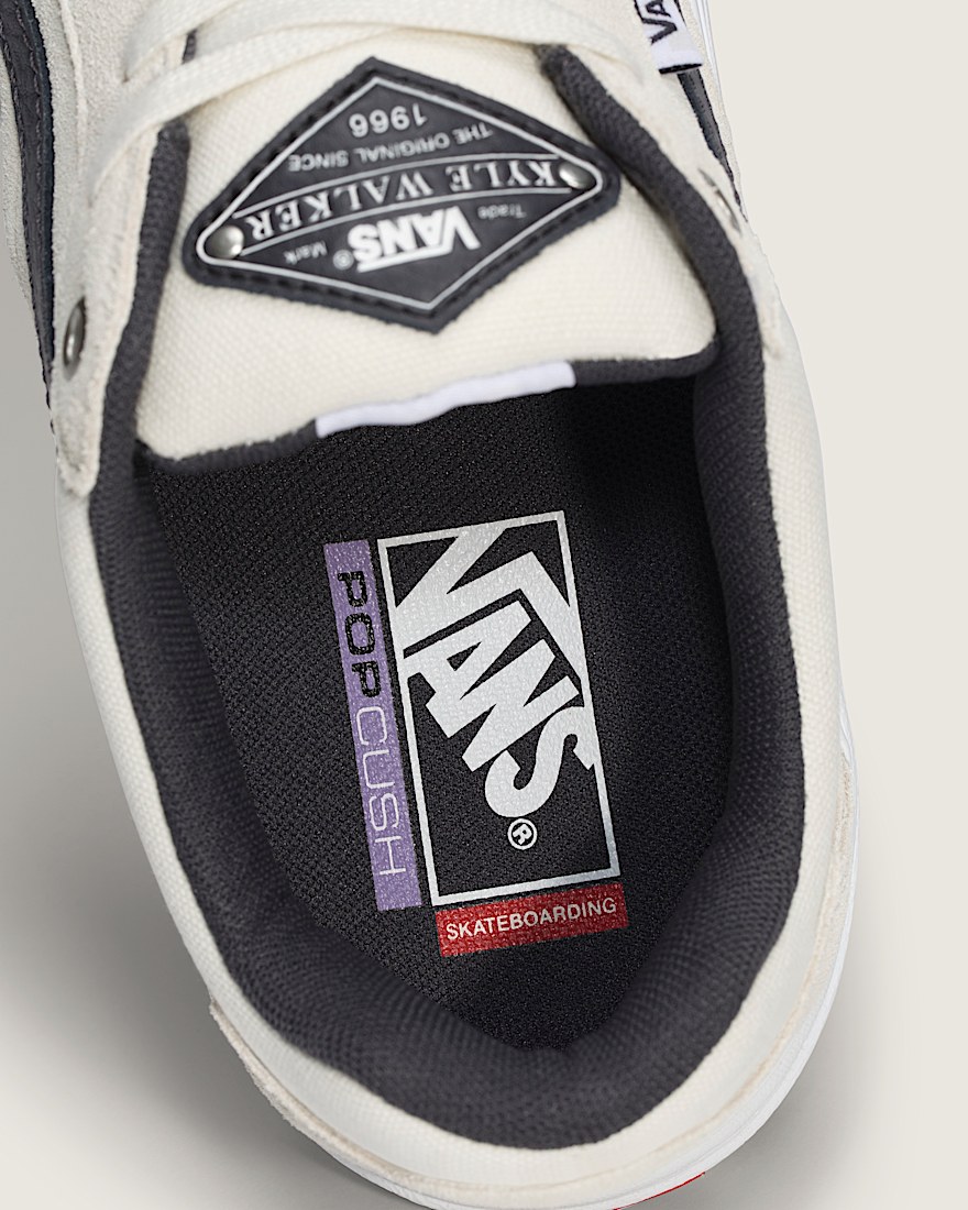 Chaussure Skate Kyle Walker Wafflecup VANS Blanc Gris Pistolet ALT4