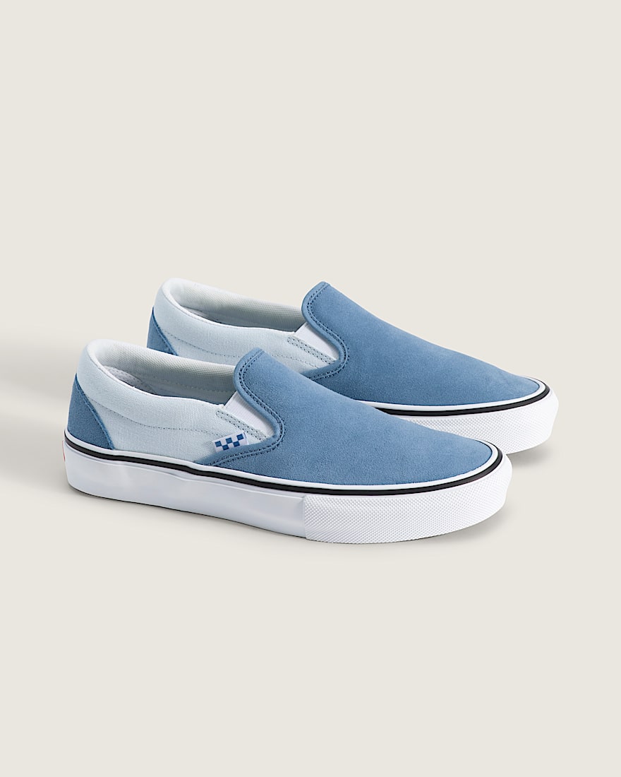 Chaussure enfiler Skate VANS Bleu Poussireux ALT1