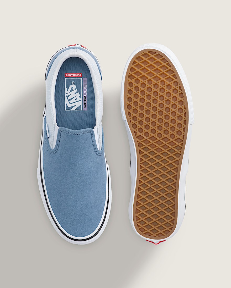 Chaussure enfiler Skate VANS Bleu Poussireux ALT2