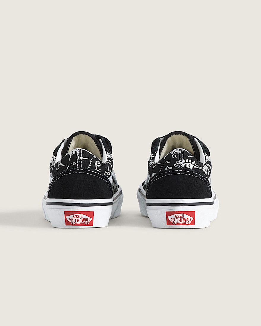 Little Kids Old Skool V Shoe VANS GlowintheDark  Black ALT4