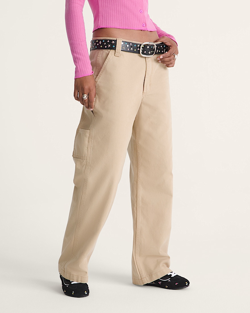 Chore Mid Rise Straight Pants VANS Incense Brown ALT5