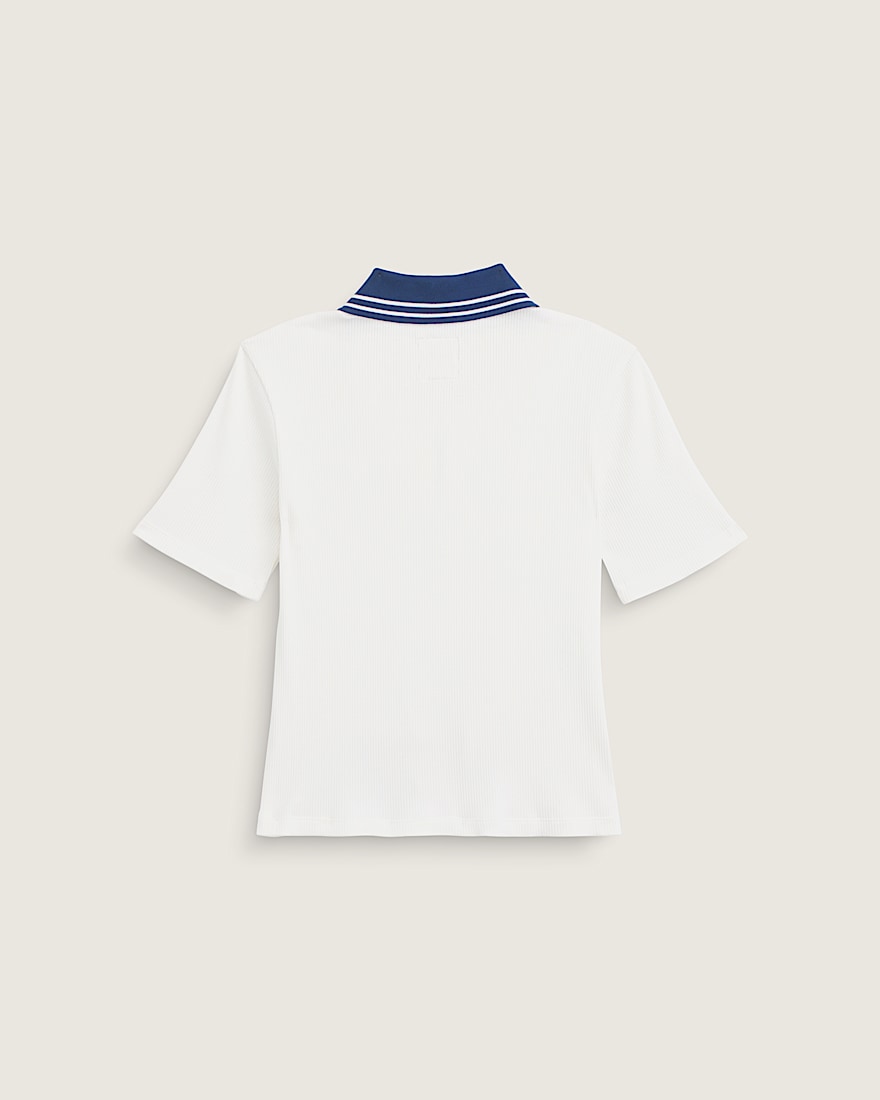 Priscilla Polo Shirt VANS Egret White ALT1