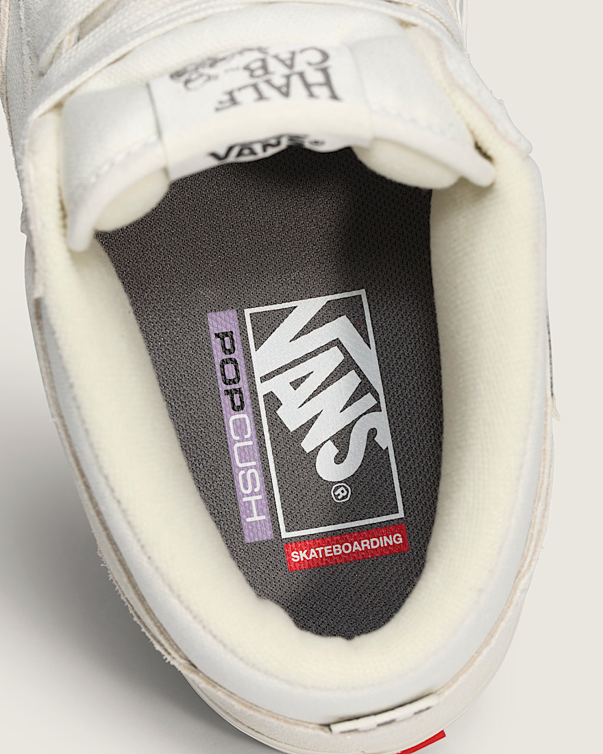 Skate Half Cab Shoe VANS Marshmallow White ALT4