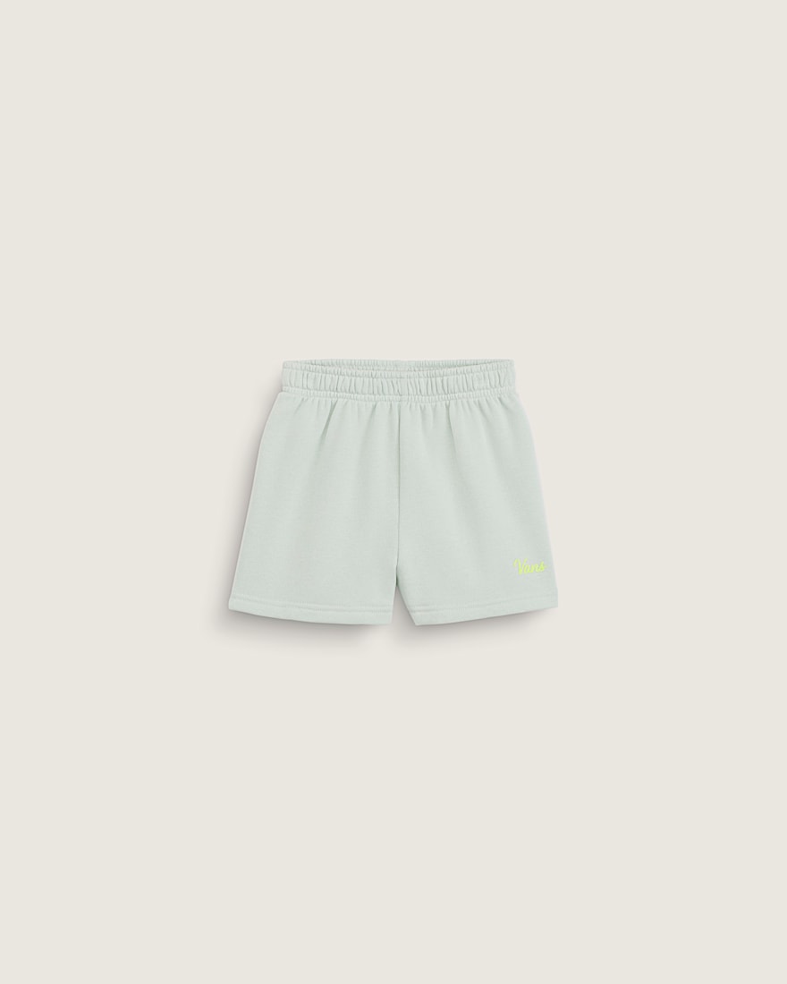 Little Kids Script Logo Sweatshort VANS Dusty Mint Green HERO