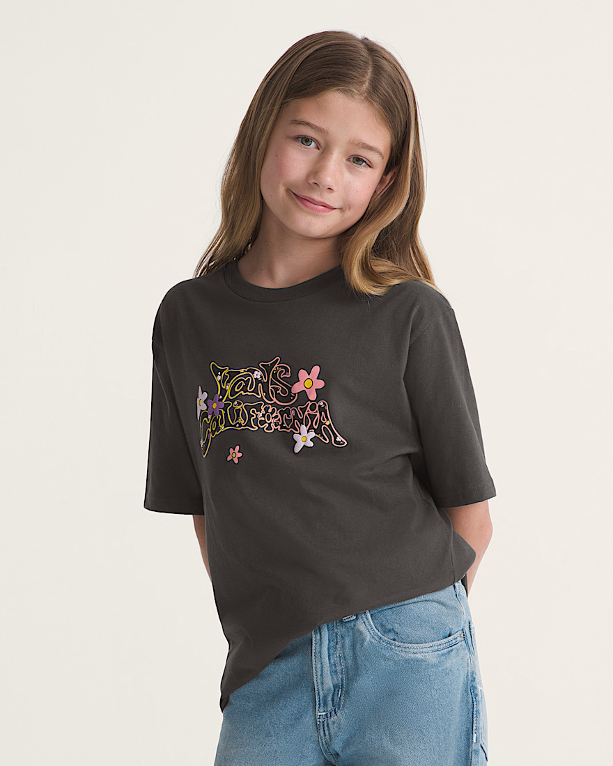 Kids Cali Ditsy Floral TShirt VANS Faded Black ALT2
