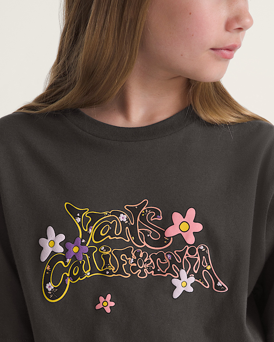 Kids Cali Ditsy Floral TShirt VANS Faded Black ALT4