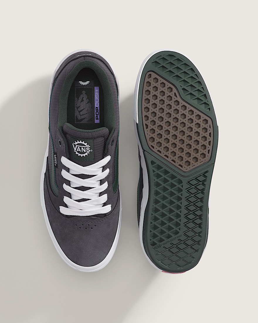 BMX Proof Wafflecup Shoe VANS Charcoal Grey  Green  White ALT2