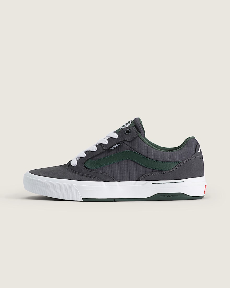 BMX Proof Wafflecup Shoe VANS Charcoal Grey  Green  White HERO