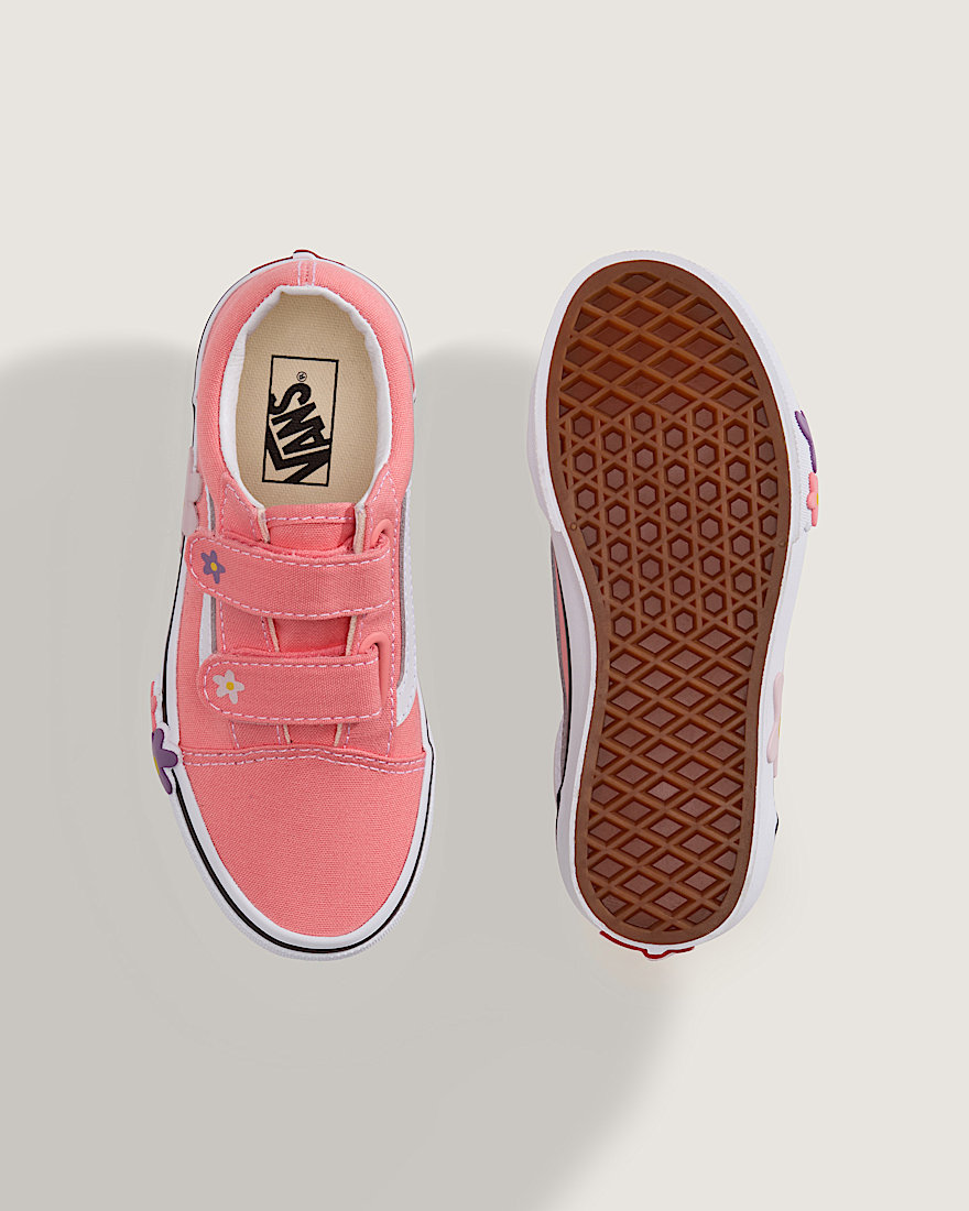 Little Kids Old Skool V Shoe VANS Sunset Blush Pink ALT2