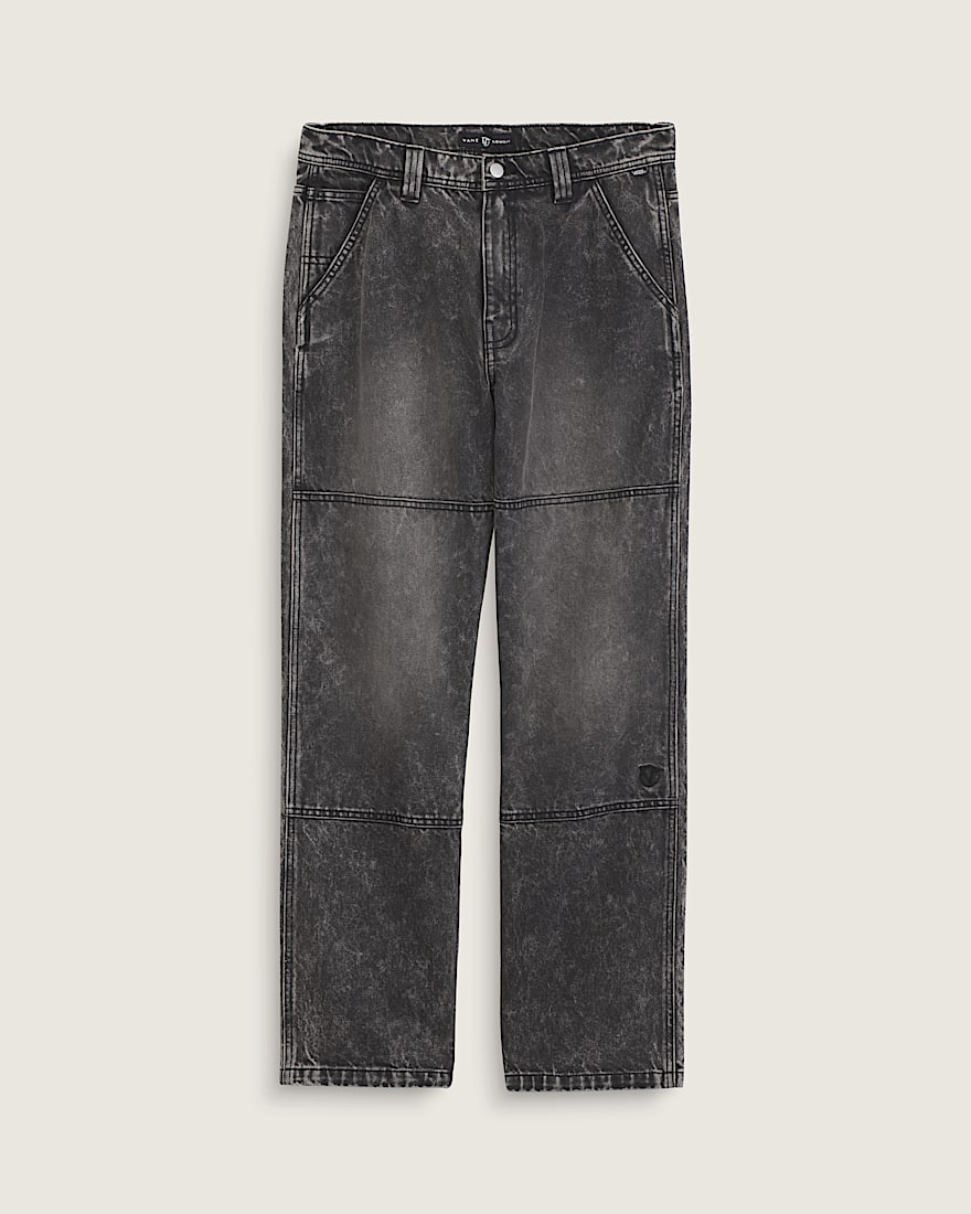 Vans X Rowan Double Knee Denim Pants VANS Stonewash Black HERO