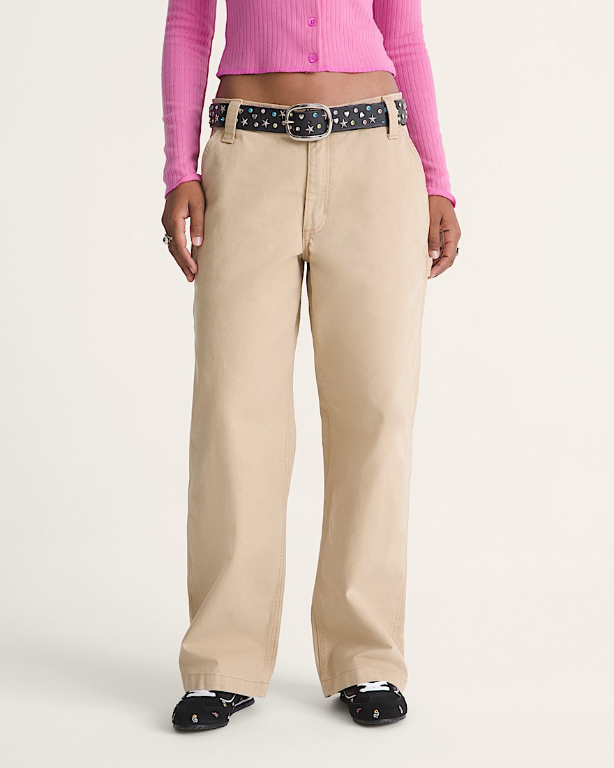Chore Mid Rise Straight Pants VANS Incense Brown ALT2