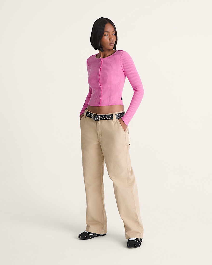 Chore Mid Rise Straight Pants VANS Incense Brown ALT3